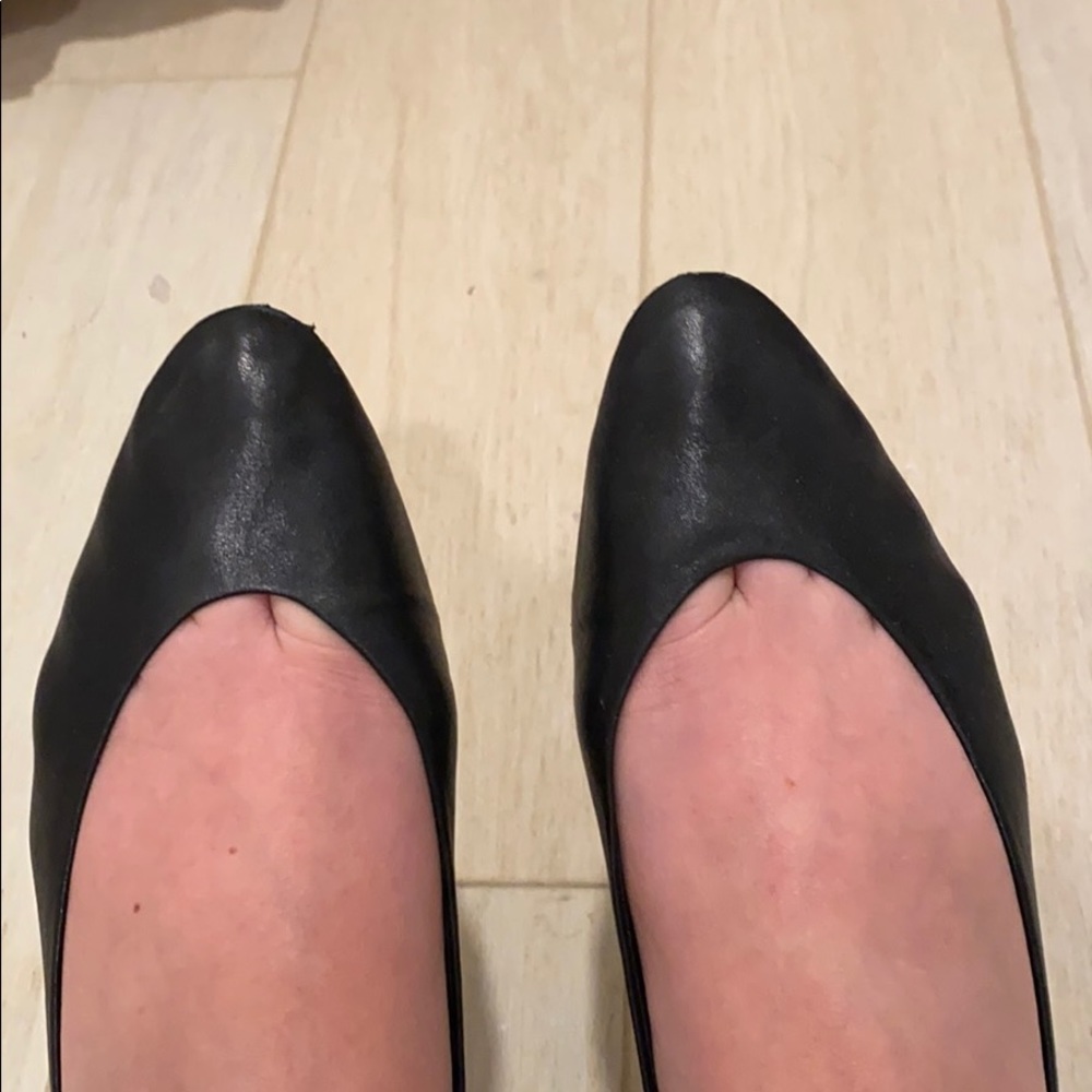 Massimo Dutti black court ballet flats sz 39 - Picture 6 of 14